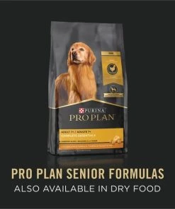 Purina Pro Plan Adult 7+ Complete Essentials Turkey & Rice Entree Wet Dog Food, 13-oz can, case of 12 -Elanco Sales 280293 PT6. SY630 V1615853233