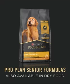 Purina Pro Plan Adult 7+ Complete Essentials Chicken & Rice Entree Wet Dog Food, 13-oz can, case of 12 -Elanco Sales 280295 PT6. SY630 V1615858029