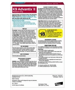 K9 Advantix II||Vet's Best K9 Advantix II Flea & Tick Spot Treatment, 11-20 lbs + Vet's Best Flea + Tick Yard & Kennel Spray for Dogs -Elanco Sales 293286 PT2. SY630 V1651626693