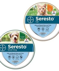 Seresto Flea & Tick Collar for Dogs, up to 18-lbs + Flea & Tick Collar for Cats