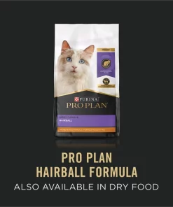 Purina Pro Plan Hairball Control Ocean Whitefish & Tuna Entrée Pate Wet Cat Food, 3-oz can, case of 24 -Elanco Sales 336308 PT6. SY630 V1634075507