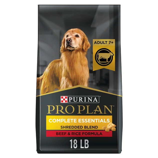 Purina Pro Plan 7+ Complete Essentials Shredded Blend Beef & Rice Formula High Protein Dog Food 1 Purina Pro Plan 7+ Complete Essentials Shredded Blend Beef & Rice Formula High Protein Dog Food