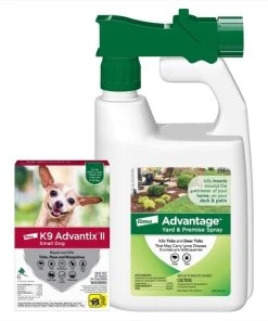 K9 Advantix||Advantage II K9 Advantix II Flea & Tick Spot Treatment for Dogs, 4-10 lbs + Advantage Yard & Premise Spray