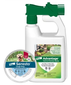 Seresto||Advantage II Seresto Flea & Tick Collar for Dogs, over 18 lbs + Advantage Yard & Premise Spray