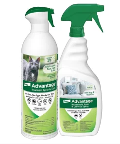 Advantage II Advantage Topical & Home & Yard Flea & Tick Spray for Cats + Household Spot & Crevice Spray