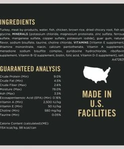 Purina Pro Plan Vital Systems 4-in-1 Turkey Pate Wet Cat Food, 3-oz can, case of 24 11 Purina Pro Plan Vital Systems 4-in-1 Turkey Pate Wet Cat Food, 3-oz can, case of 24 -Elanco Sales 542022 PT4. SY630 V1657659022