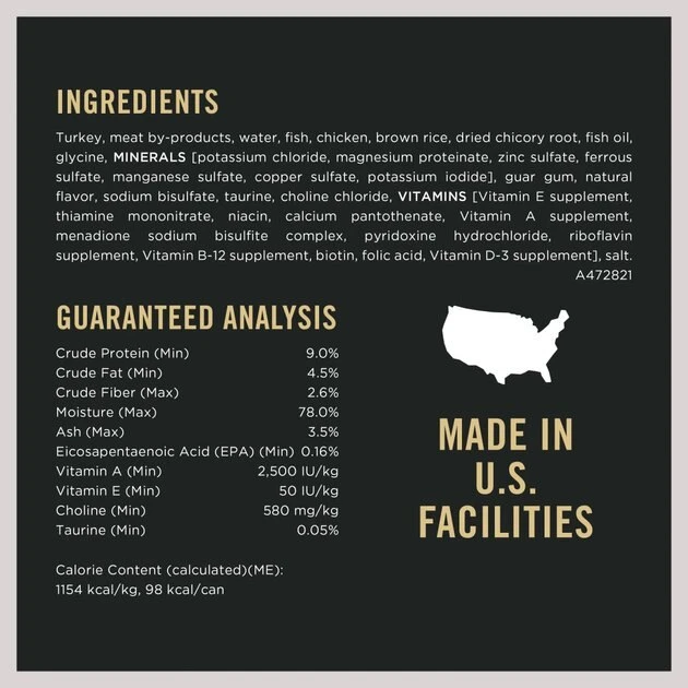 Purina Pro Plan Vital Systems 4-in-1 Turkey Pate Wet Cat Food, 3-oz can, case of 24 5 Purina Pro Plan Vital Systems 4-in-1 Turkey Pate Wet Cat Food, 3-oz can, case of 24 - Image 5