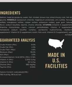 Purina Pro Plan Vital Systems 4-in-1 Salmon Pate Wet Cat Food, 3-oz can, case of 24 11 Purina Pro Plan Vital Systems 4-in-1 Salmon Pate Wet Cat Food, 3-oz can, case of 24 -Elanco Sales 542038 PT4. SY630 V1652976108
