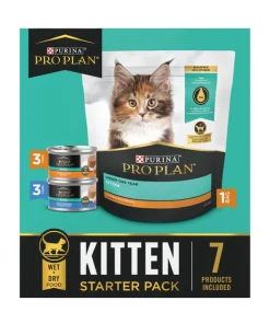 Purina Pro Plan Complete & Balanced Kitten Starter Pack Cat Food, 2.12-lb box