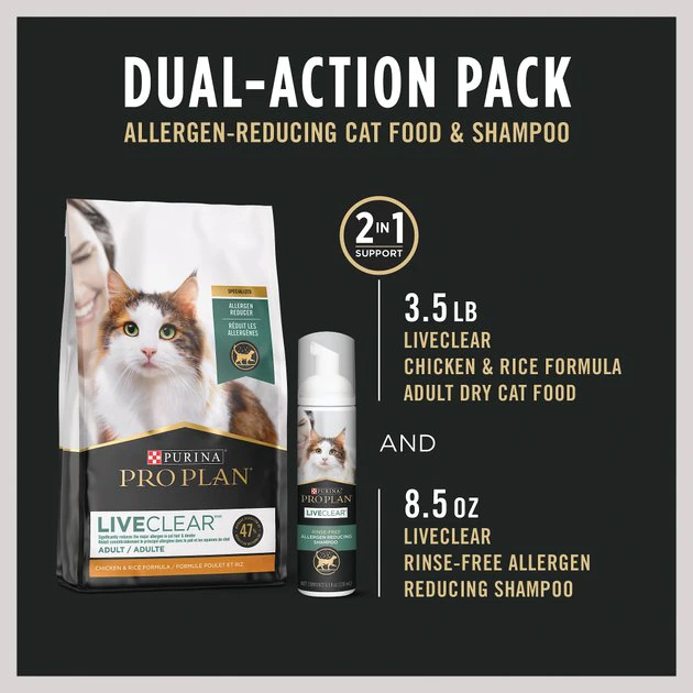 Purina Pro Plan LiveClear Cat Starter Kit, 4.89-lb box 2 Purina Pro Plan LiveClear Cat Starter Kit, 4.89-lb box - Image 2