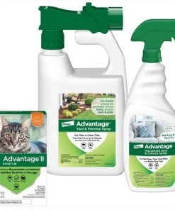 Advantage II||Advantage||Advantage Flea & Tick - Advantage II Flea Spot Treatment for Cats, 5-9 lbs, & Ferrets, 6 Doses (6-mos. supply) + 2 other items