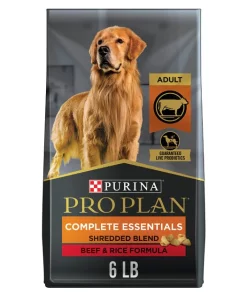 Purina Pro Plan Adult Shredded Blend Beef & Rice Formula Dry Dog Food