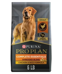 Purina Pro Plan High Protein Shredded Blend Chicken & Rice Formula with Probiotics Dry Dog Food