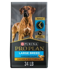 Purina Pro Plan Adult Large Breed Shredded Blend Chicken & Rice Formula Dry Dog Food