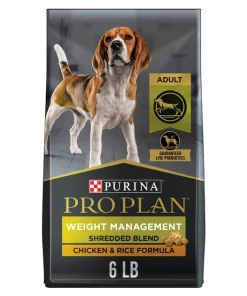 Purina Pro Plan Adult Weight Management Shredded Blend Chicken & Rice Formula Dry Dog Food