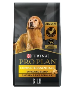 Purina Pro Plan Adult 7+ Shredded Blend Chicken & Rice Formula Dry Dog Food