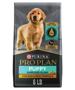 Purina Pro Plan Puppy Shredded Blend Chicken & Rice Formula with Probiotics Dry Dog Food