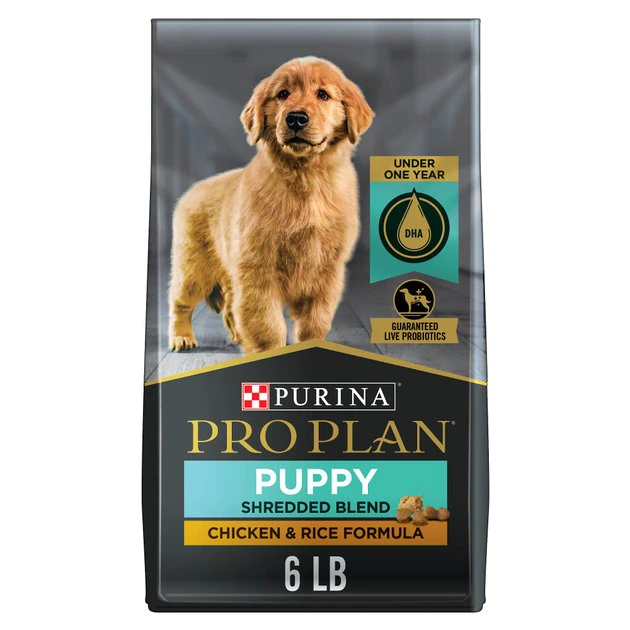 Purina Pro Plan Puppy Shredded Blend Chicken & Rice Formula with Probiotics Dry Dog Food 1 Purina Pro Plan Puppy Shredded Blend Chicken & Rice Formula with Probiotics Dry Dog Food