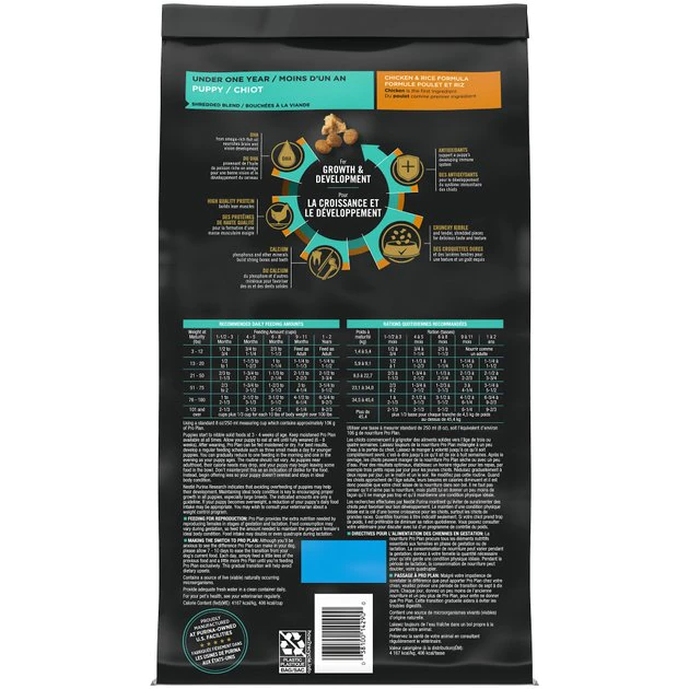 Purina Pro Plan Puppy Shredded Blend Chicken & Rice Formula with Probiotics Dry Dog Food 2 Purina Pro Plan Puppy Shredded Blend Chicken & Rice Formula with Probiotics Dry Dog Food - Image 2