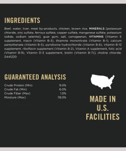 Purina Pro Plan Savor Adult Classic Beef & Brown Rice Entree Canned Dog Food 13 Purina Pro Plan Savor Adult Classic Beef & Brown Rice Entree Canned Dog Food -Elanco Sales 67533 PT4. SY630 V1659969207