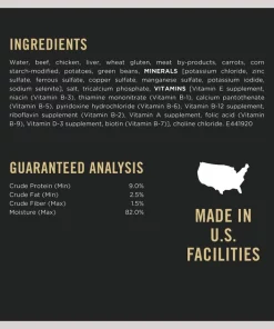 Purina Pro Plan Adult Beef & Vegetables Entree Slices in Gravy Canned Dog Food -Elanco Sales 67537 PT4. SY630 V1634251295