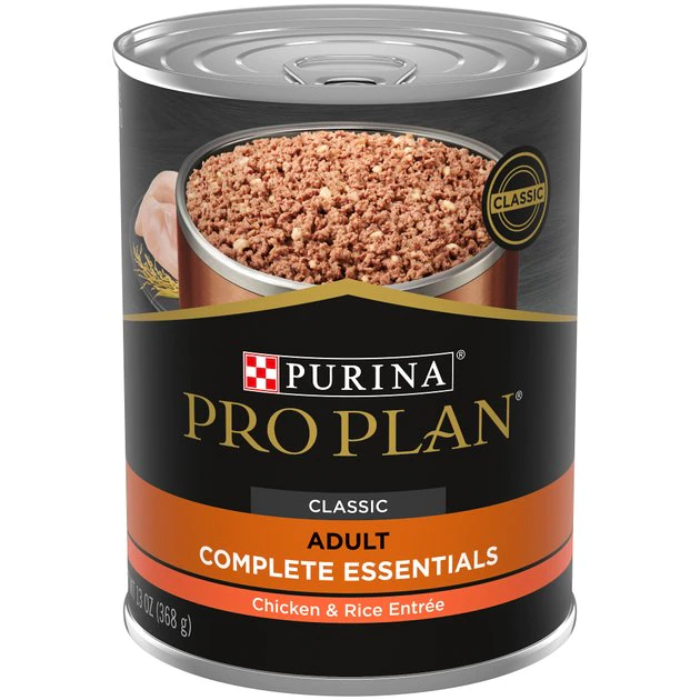 Purina Pro Plan Complete Essentials Adult Classic Chicken & Rice Entree Canned Dog Food 1 Purina Pro Plan Complete Essentials Adult Classic Chicken & Rice Entree Canned Dog Food