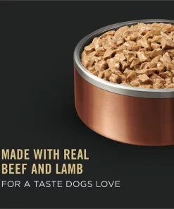 Purina Pro Plan Adult Shredded Beef & Lamb Entree in Gravy Canned Dog Food -Elanco Sales 67607 PT8. SY630 V1638307313