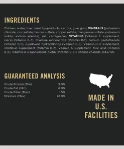 Purina Pro Plan Savor Adult Grain-Free Classic Chicken & Carrots Entree Canned Dog Food -Elanco Sales 67780 PT4. SY630 V1634250393