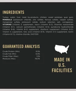 Purina Pro Plan Savor Adult Grain-Free Classic Turkey & Sweet Potato Entree Canned Dog Food 13 Purina Pro Plan Savor Adult Grain-Free Classic Turkey & Sweet Potato Entree Canned Dog Food -Elanco Sales 67786 PT4. SY630 V1634246528