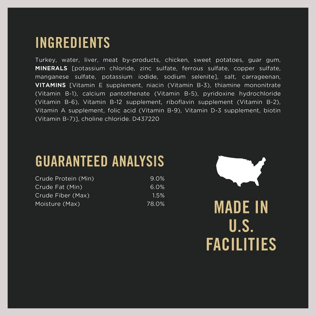 Purina Pro Plan Savor Adult Grain-Free Classic Turkey & Sweet Potato Entree Canned Dog Food 5 Purina Pro Plan Savor Adult Grain-Free Classic Turkey & Sweet Potato Entree Canned Dog Food - Image 5