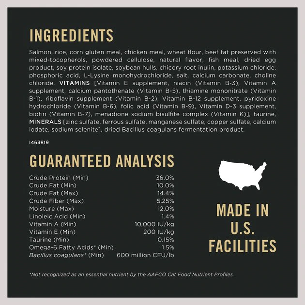 Purina Pro Plan Adult Indoor Hairball Management Salmon & Rice Formula Dry Cat Food 7 Purina Pro Plan Adult Indoor Hairball Management Salmon & Rice Formula Dry Cat Food - Image 7