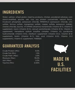 Purina Pro Plan Focus Adult Indoor Care Salmon & Rice Entree in Sauce Canned Cat Food -Elanco Sales 67915 PT5. SY630 V1653334300