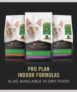 Purina Pro Plan Focus Adult Indoor Care Salmon & Rice Entree in Sauce Canned Cat Food -Elanco Sales 67915 PT7. SY630 V1653491183