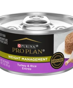 Purina Pro Plan Focus Adult Weight Management Ground Turkey & Rice Entree Canned Cat Food