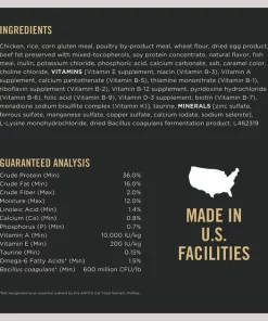 Purina Pro Plan Chicken & Rice Formula with Probiotics High Protein Cat Food 14 Purina Pro Plan Chicken & Rice Formula with Probiotics High Protein Cat Food -Elanco Sales 67930 PT5. SY630 V1649201534
