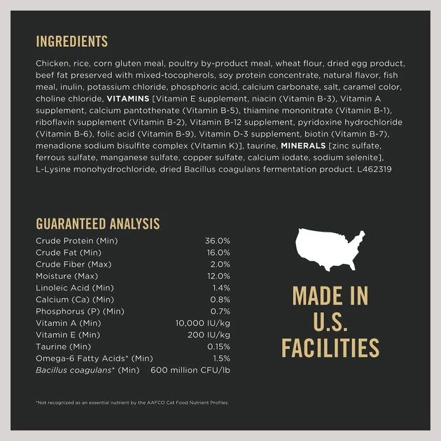 Purina Pro Plan Chicken & Rice Formula with Probiotics High Protein Cat Food 6 Purina Pro Plan Chicken & Rice Formula with Probiotics High Protein Cat Food - Image 6