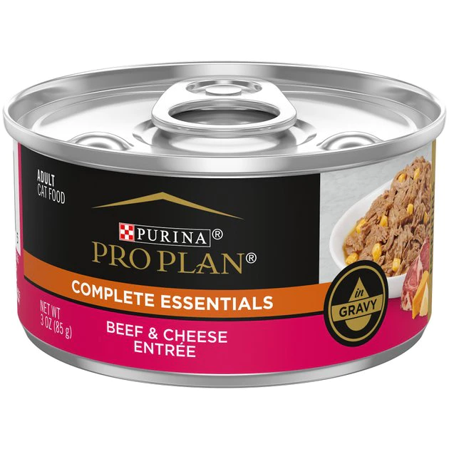 Purina Pro Plan High Protein Beef & Cheese Entree in Gravy Wet Cat Food 1 Purina Pro Plan High Protein Beef & Cheese Entree in Gravy Wet Cat Food