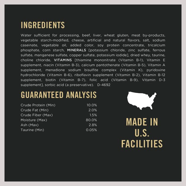 Purina Pro Plan High Protein Beef & Cheese Entree in Gravy Wet Cat Food 5 Purina Pro Plan High Protein Beef & Cheese Entree in Gravy Wet Cat Food - Image 5