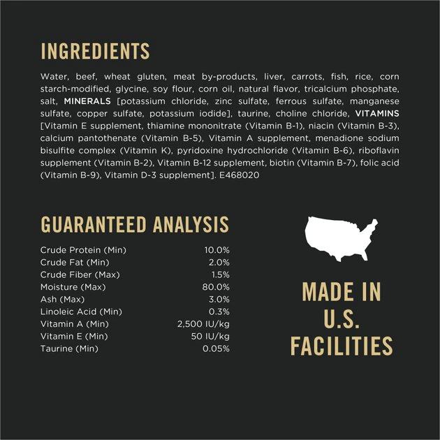 Purina Pro Plan Adult Beef, Carrots & Rice Entree in Gravy Canned Cat Food 5 Purina Pro Plan Adult Beef, Carrots & Rice Entree in Gravy Canned Cat Food - Image 5