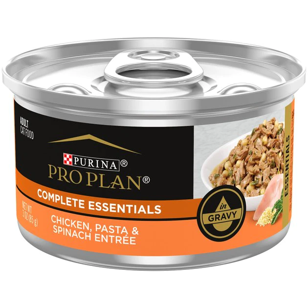 Purina Pro Plan Chicken, Pasta & Spinach Entree in Gravy Canned Cat Food 1 Purina Pro Plan Chicken, Pasta & Spinach Entree in Gravy Canned Cat Food