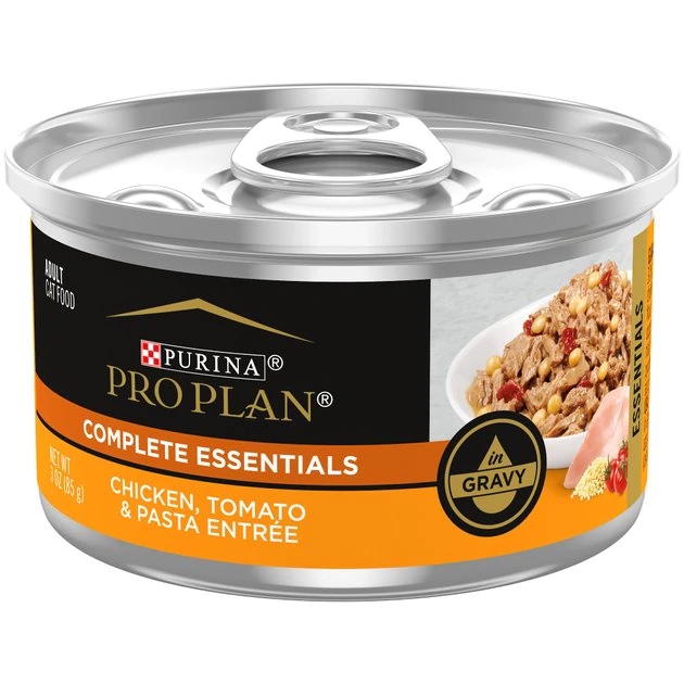 Purina Pro Plan Adult Chicken, Tomato & Pasta Entree in Gravy Canned Cat Food 1 Purina Pro Plan Adult Chicken, Tomato & Pasta Entree in Gravy Canned Cat Food