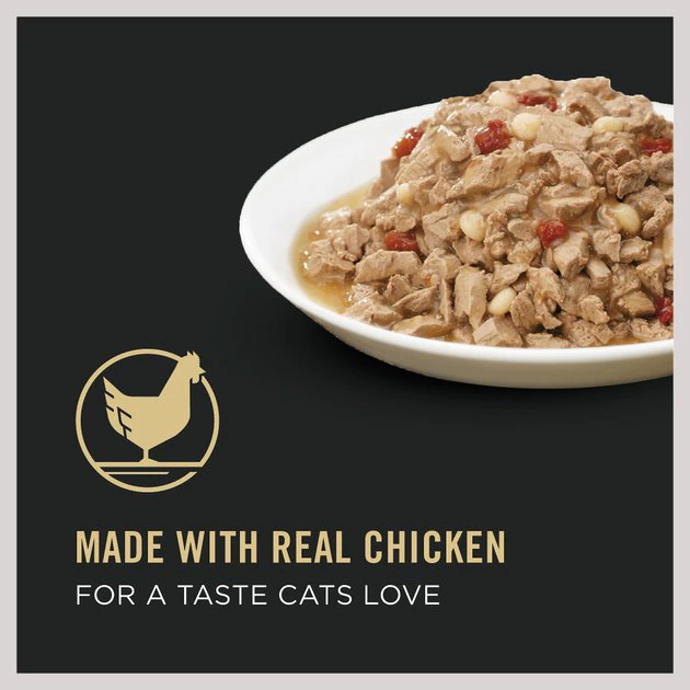 Purina Pro Plan Adult Chicken, Tomato & Pasta Entree in Gravy Canned Cat Food 2 Purina Pro Plan Adult Chicken, Tomato & Pasta Entree in Gravy Canned Cat Food - Image 2