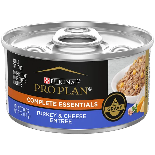 Purina Pro Plan High Protein Turkey & Cheese Entree in Gravy Wet Cat Food 1 Purina Pro Plan High Protein Turkey & Cheese Entree in Gravy Wet Cat Food