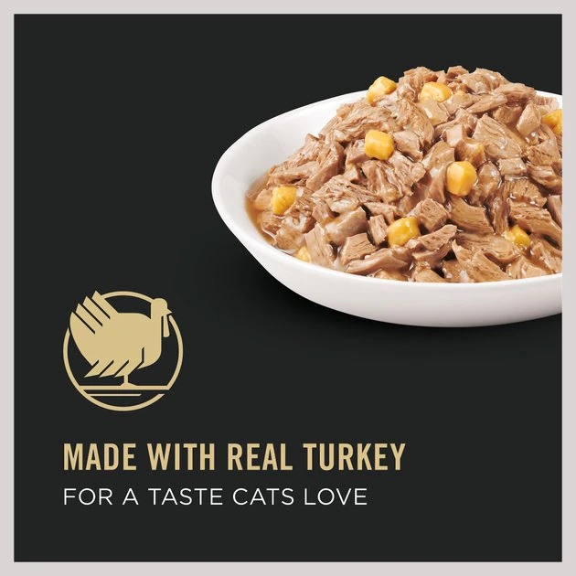 Purina Pro Plan High Protein Turkey & Cheese Entree in Gravy Wet Cat Food 2 Purina Pro Plan High Protein Turkey & Cheese Entree in Gravy Wet Cat Food - Image 2