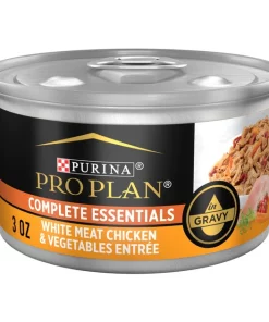Purina Pro Plan Adult White Meat Chicken & Vegetable Entree in Gravy Canned Cat Food