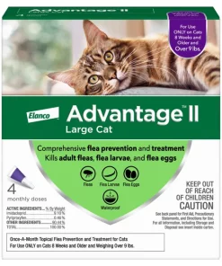 Advantage II Flea Spot Treatment for Cats, over 9 lbs