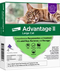 Advantage II Flea Spot Treatment for Cats, over 9 lbs -Elanco Sales 73926 PT2. SY630 V1648482393