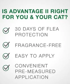 Advantage II Flea Spot Treatment for Cats, over 9 lbs -Elanco Sales 73926 PT6. SY630 V1524856913