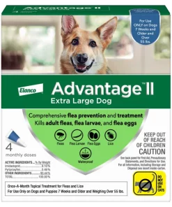 Advantage II Flea Spot Treatment for Dogs, over 55 lbs