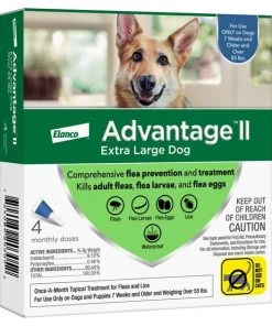 Advantage II Flea Spot Treatment for Dogs, over 55 lbs -Elanco Sales 73928 PT2. SY630 V1648517193